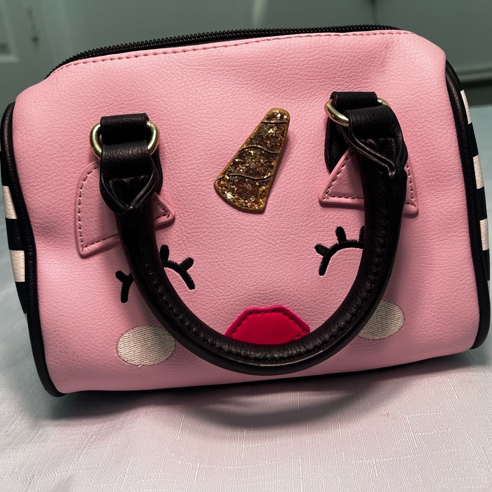 Betsey Johnson Pink Unicorn Mini Bag